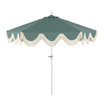 Collins 9 ft. Classic Cottage Tassel Market Patio Umbrella
